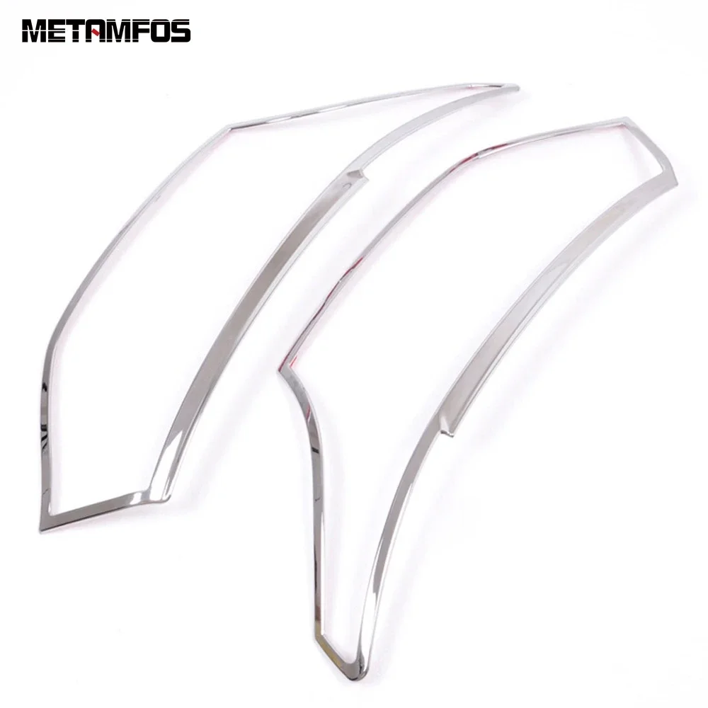 

For Mitsubishi Outlander 2013 2014 2015 Chrome Head Light Lamp Cover Trim Headlight Protector Exterior Accessories Car Styling