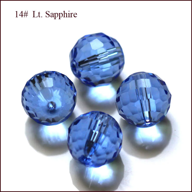 Aaa 96 Facetten Cut Bal Blauwe Kleur 8Mm Facet Crystal Glass Losse Spacer Ronde Kralen 200 Stks/partij Voor Sieraden maken Diy