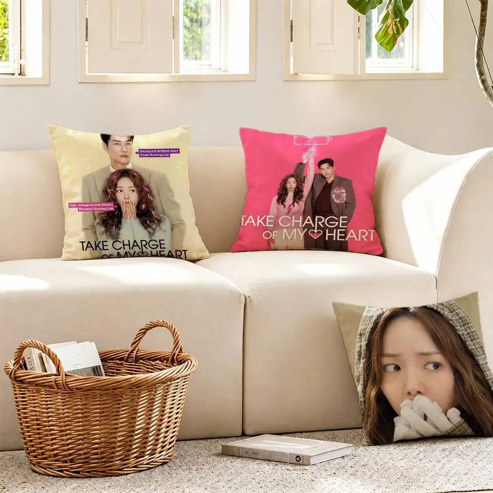 Kdrama T-Take Charge of My Heart Pillow Case for Sofa Living Room Home office Decor Protective Cover