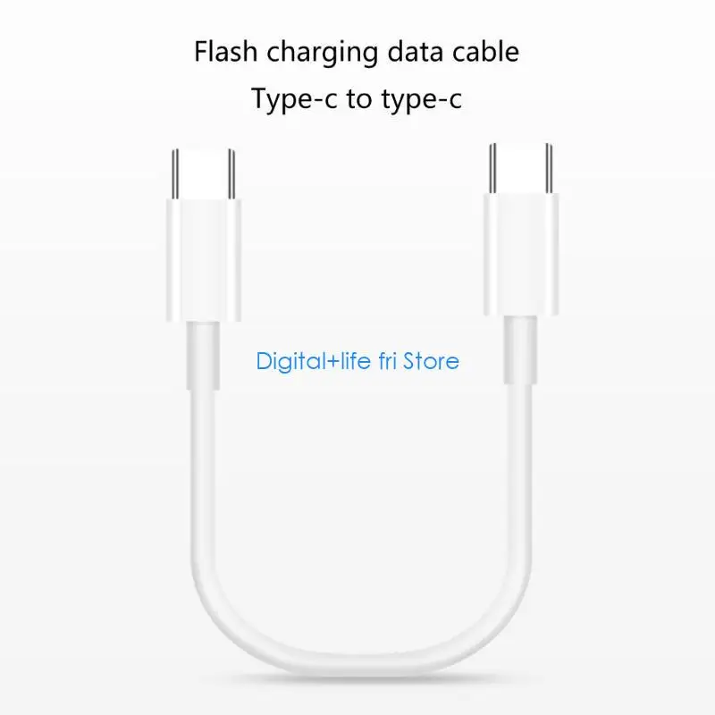 E06D Short USB C Cable 60W 480M Rapid Charging for Phone 15 Cellphone Tablets