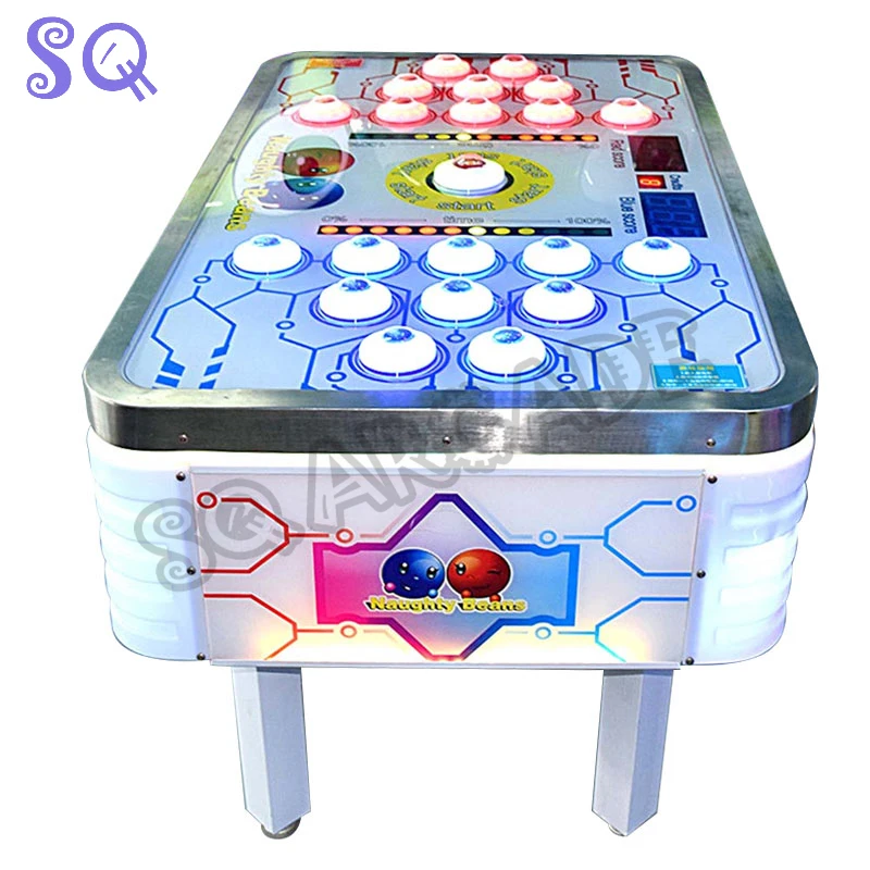 Coin Operated Indoor Amusement Equipment Naughty Beans Hit Hammer Game Arcade Machine Board