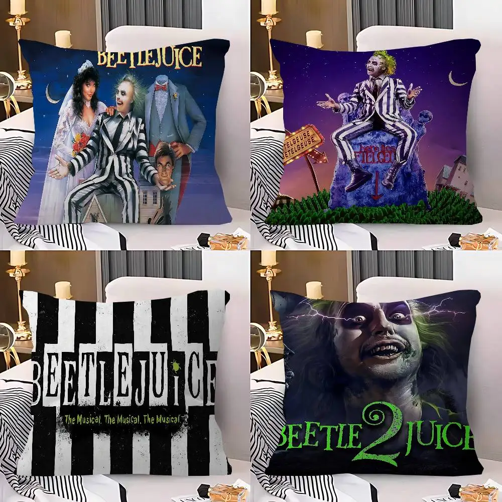 B-Beetle Movie J-Juices Maple Design Cushion Cover Happy Autumn Harvest Decor Holiday Decorati Pillow Cover