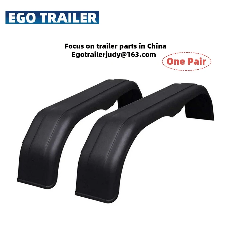 Ego 2pcs trailer plastic tandem mudguards fenders cover RV Parts Camper Caravan Accessories