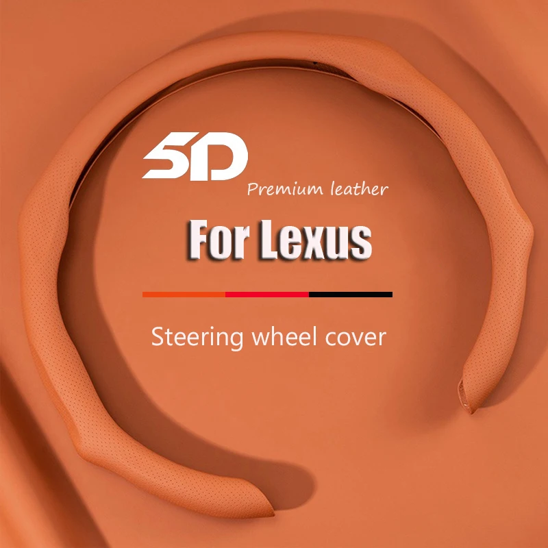 

NAPPA Leather Car Steering Wheel Cover No Smell Thin For Lexus ES LS UX RX NX LC IS GX RZ RC F CT GS HS SC Breathable Auto Parts