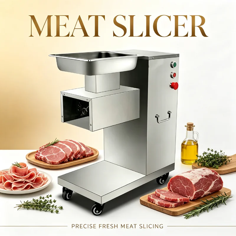 Automatic Meat Slicer Home - 110V/220V Electric Meat Slicer Cutter Commercial