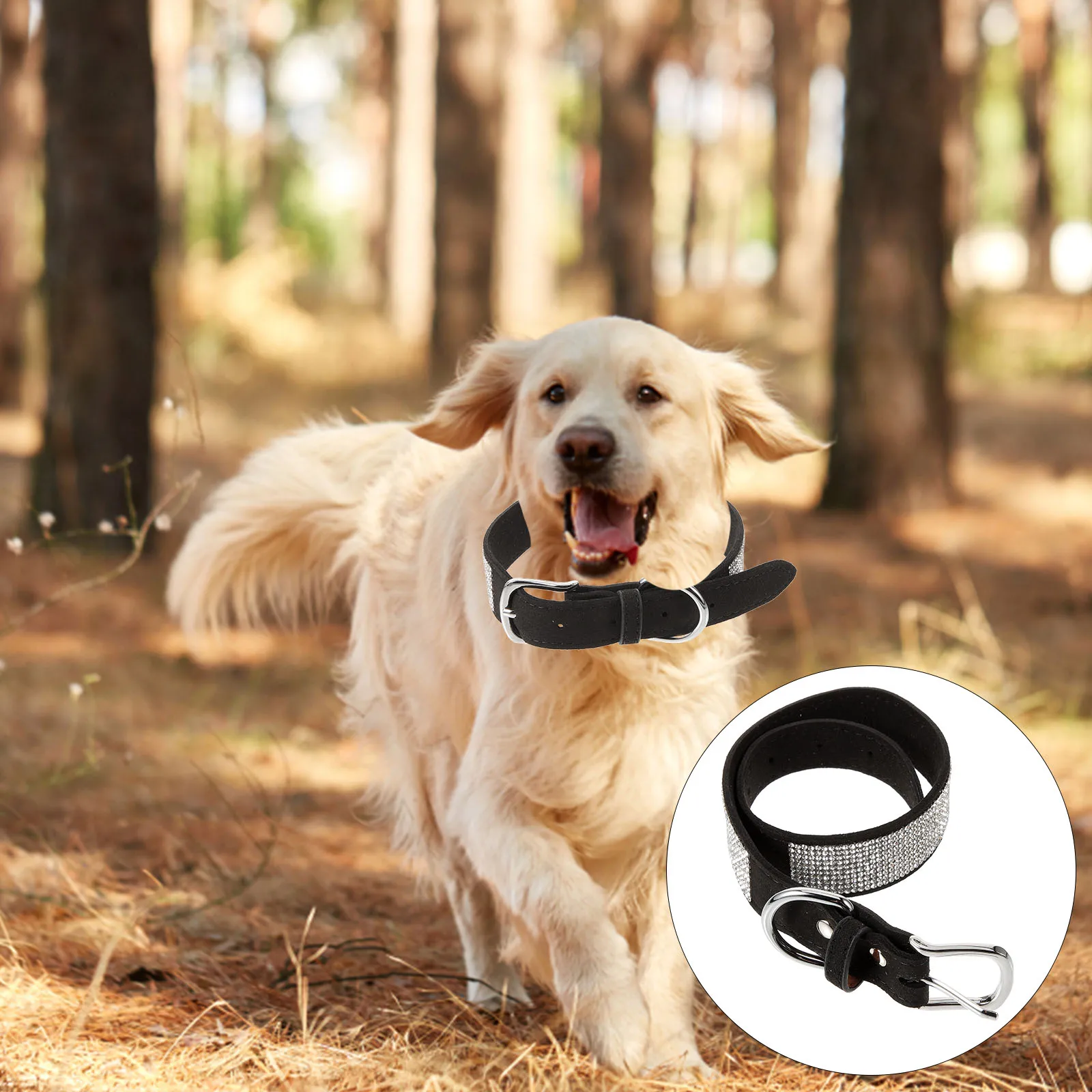 

1Pcs Pet Dog Collar Xl 56x3cm Black Bow Tie Stylish Comfortable Neck Ring Suitable for Cats Dogs Pet Dog Collar