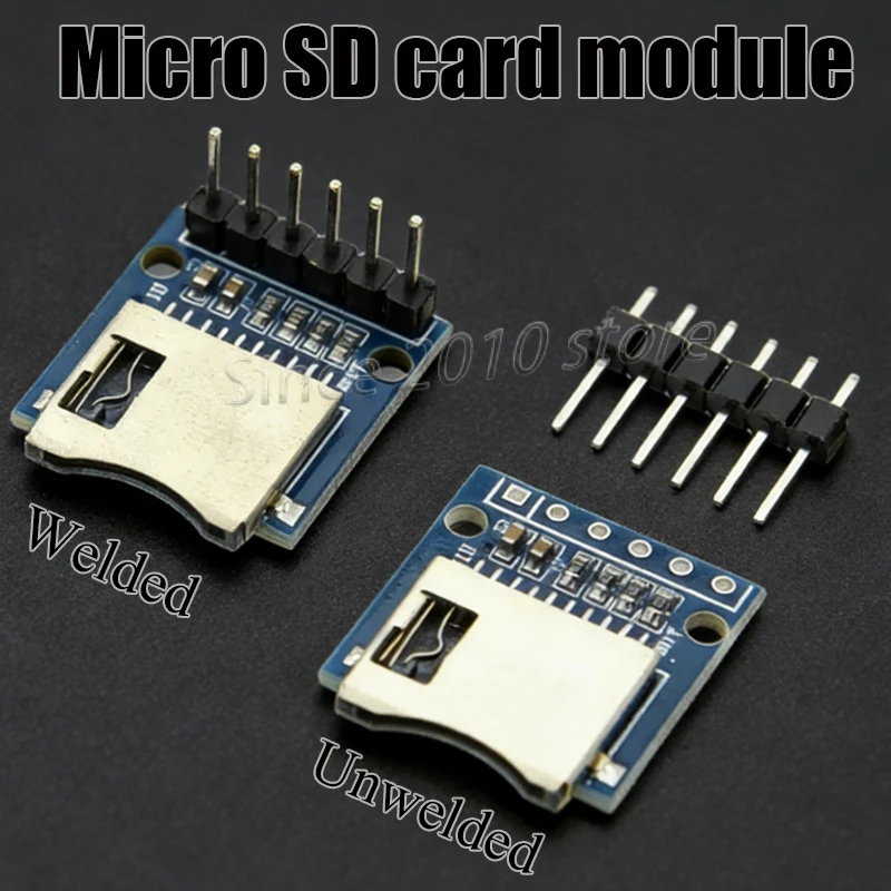 3.3V Mini Micro SD Card Module TF Micro SD Card Module Mini SD Card Module Memory Module For Arduino ARM AVR(welded/unwelded)