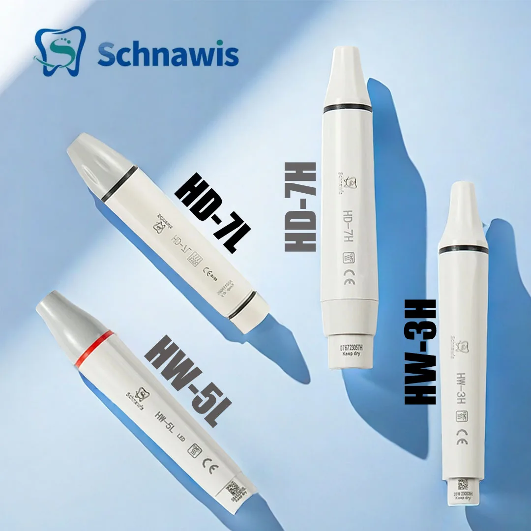 Dental Ultrasonic Piezo Scaler Handpiece HD-7L/HW-5L With Led HD-7H/HW-3H Without Led Fit Original Handle Teeth Whitening