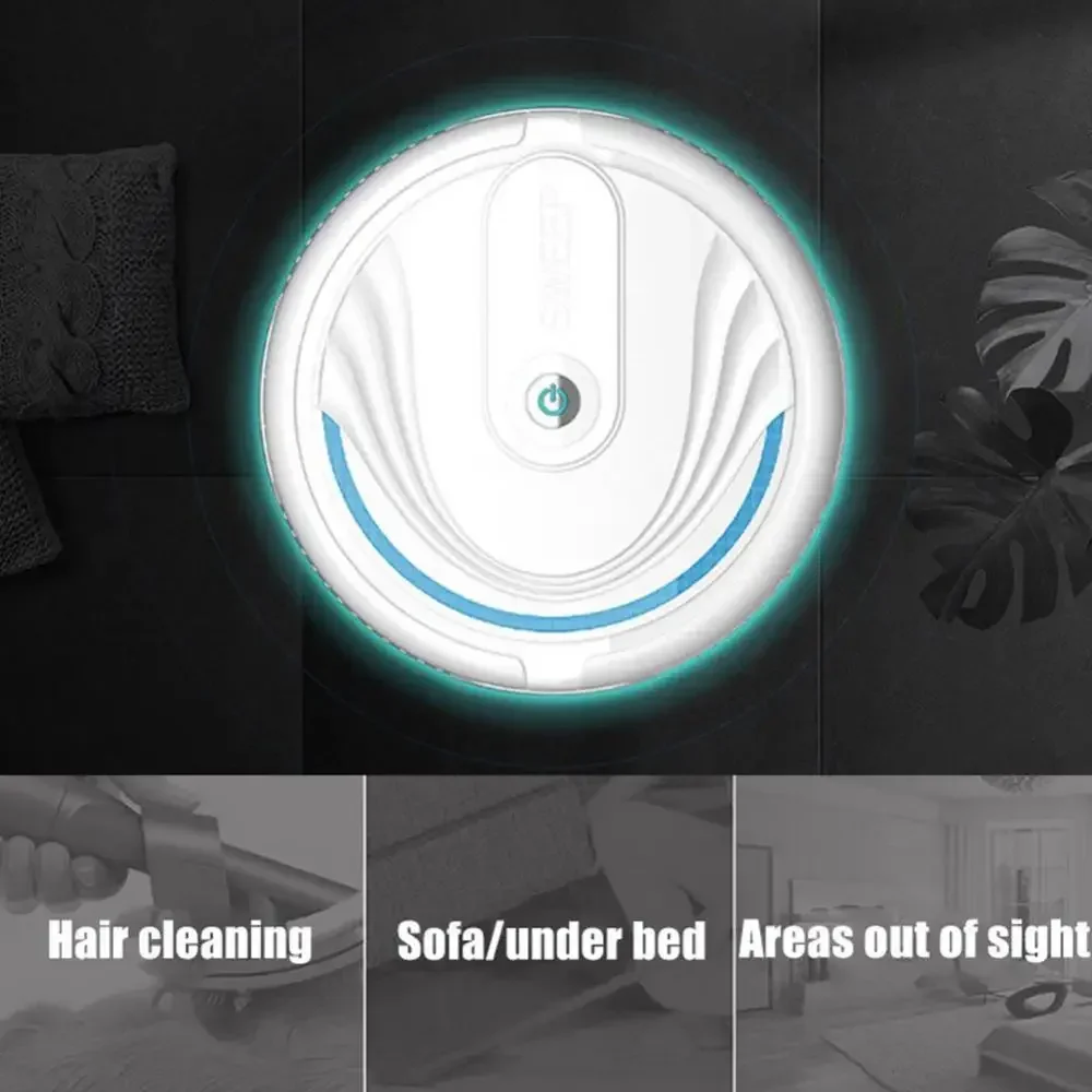 Portable 5-in-1 Home Automatic Floor Robot Mini Intelligent Wireless Vacuum Cleaner Usb Rechargeable Wet And Dry Home Sweeper