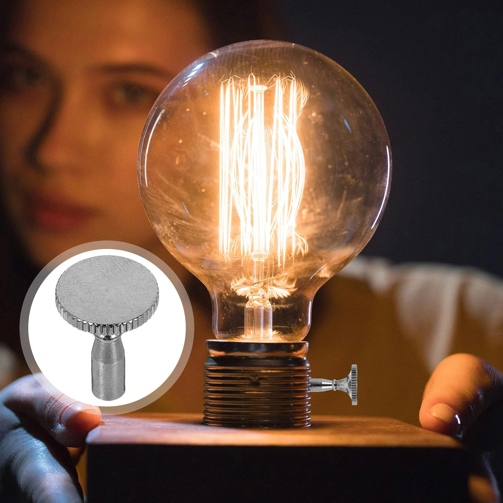 

4 шт., стильная металлическая ручка переключателя лампы, замена, универсальная, подходит для люстр, настенных настольных ламп, контроль яркости