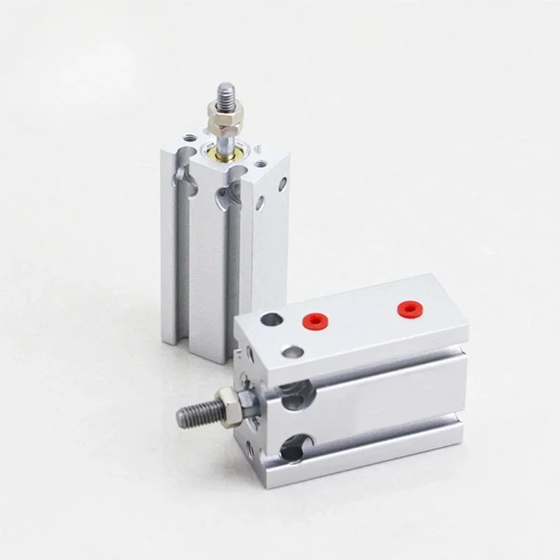 Pneumatic compact cylinder