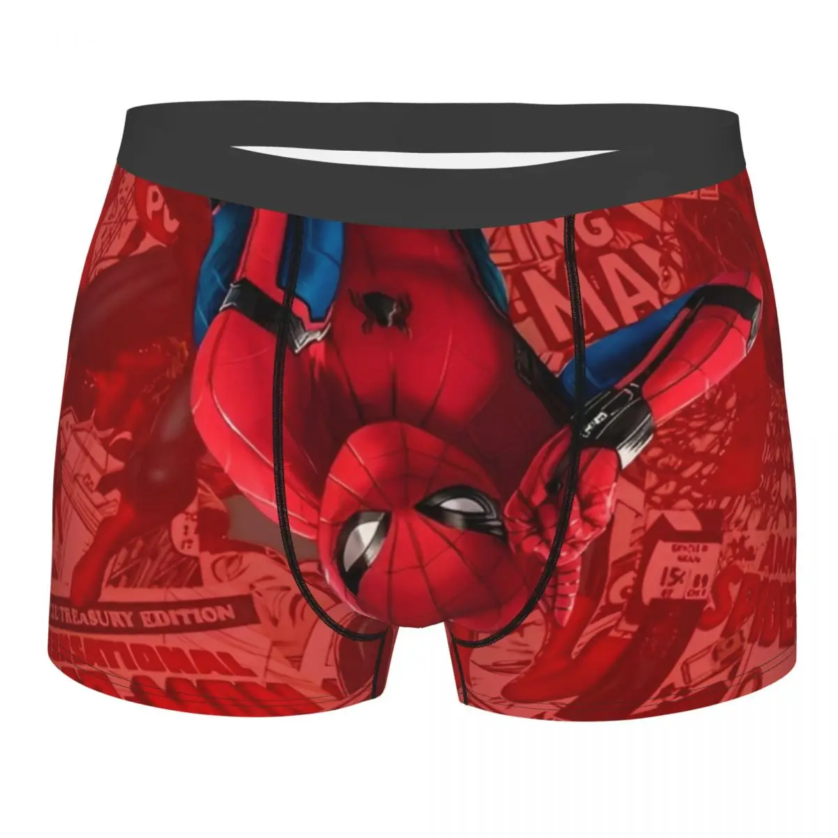 Spider-Man Comic Handsome Cool Boxers Novelty Gift Man Underwear Cartoon Anime Quilt Underpants Cozy Boxer Briefs Accessories