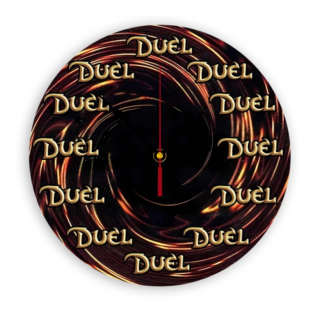 

Time to Duel Modern Simple and Wall Hung Clock for Study Bedroom Living Room Bathroom