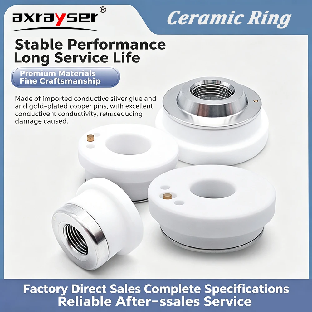Axrayser Ceramic Ring D28/32/19.5/21.4/31/20.6/20/41 Nozzle Holder for Raytools Precitec WSX Bodor BOCHU BOCI Fiber Cutting Head