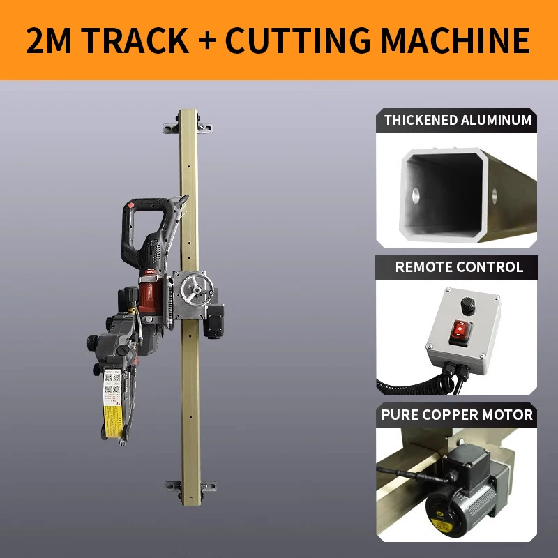 Single Track Beton Automatische Säge Ziegel Cutter Kreissäge Wand Schlitzen Vergroffen mit Sägeblatt und Rollrolle