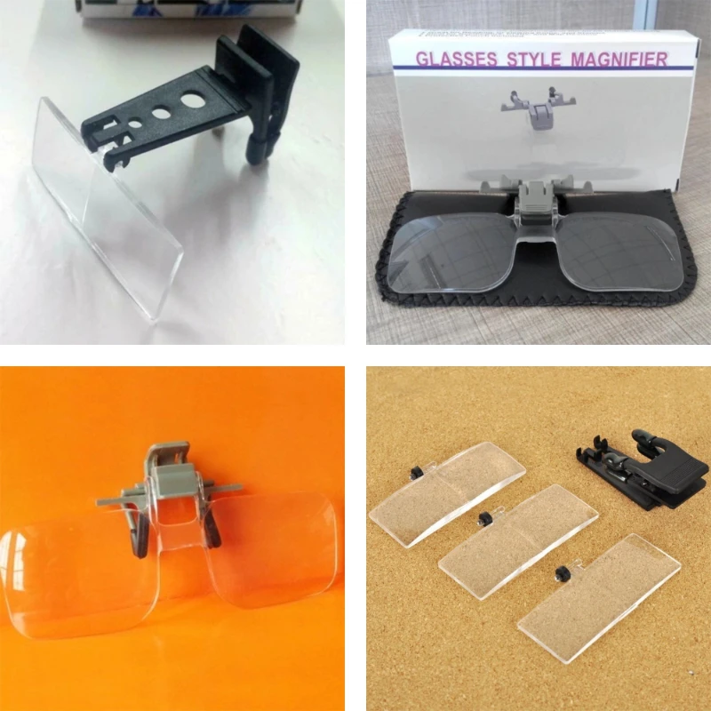 

HD Style Magnifying Glasses Presbyopia Clip on Flip Up Spectacles 2x 1.5x 2.5x 3.5x Helping Hands Loupe for Reading Magnifier