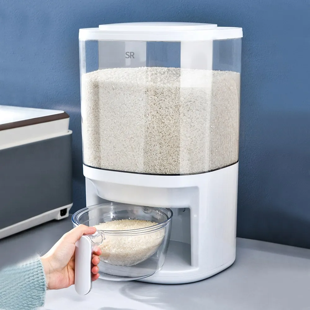 원터치 쌀통, 곤충 없는 밀폐 쌀 용기, 잡곡 통계, 쌀 저장 통, 식품 및 나, 10kg