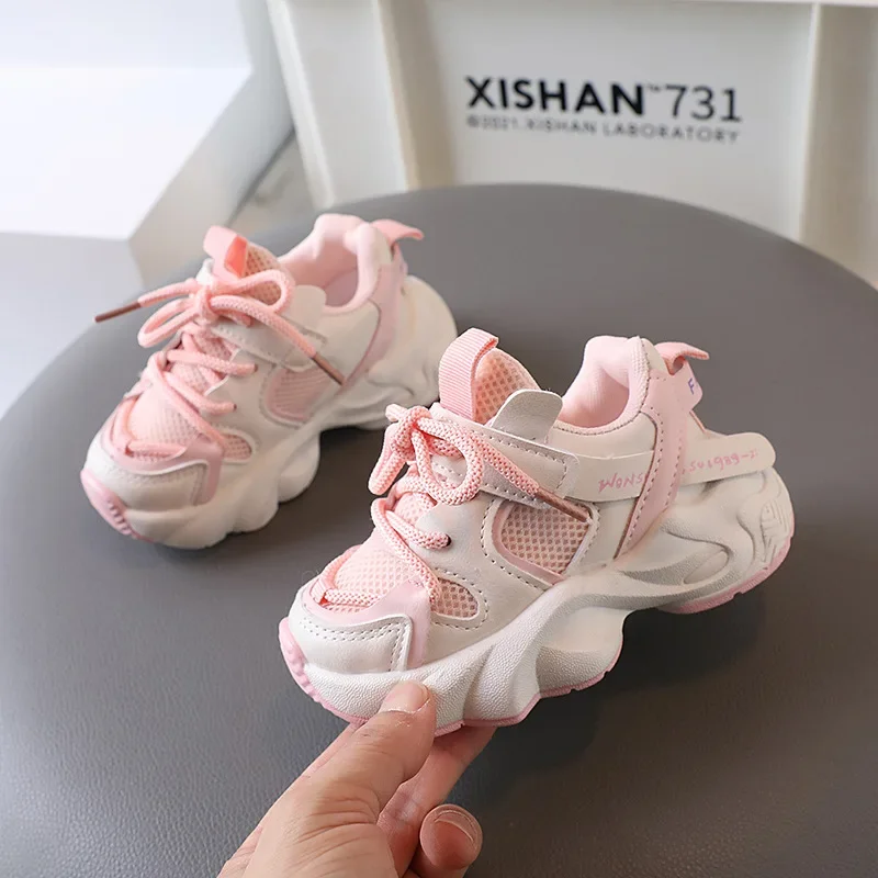 Children Casual Shoes Comfortable Lightweight Infant Toddler Shoes Soft Soled Anti Slip Running Shoes Autumn Baby Girls Sneakers