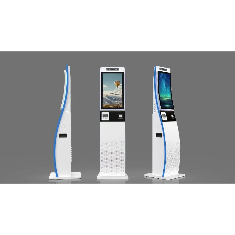 Monitor LCD Self-Service, Macchina per la Gestione delle Code, Chiosco per Emissione Biglietti Numerati, Dispositivo Wireless per Chiamata in Coda