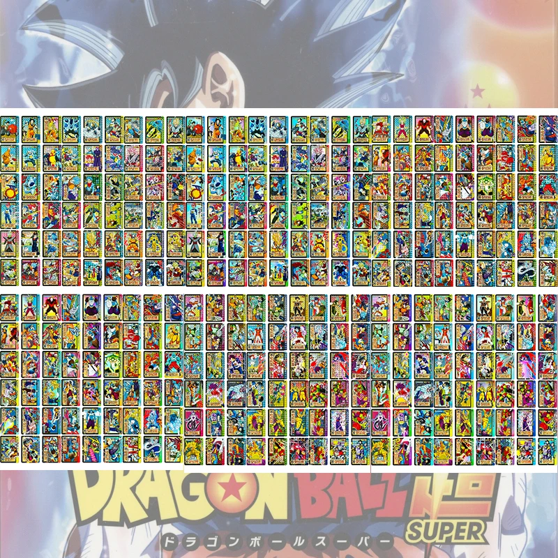 Anime Dragon Ball Diy Color Flash Cards Son Goku Vegeta Iv Trunks Majin Buu Broli Frieza Vegetto Piccolo Collection Cards