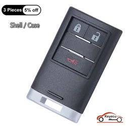 Etui KEYECU 2+1 3 przyciski do Cadillac SRX 2010 2011 2012 2013 2014 2015 2016 Auto Smart Remote Key Shell Cover Fob NBG 009768 T