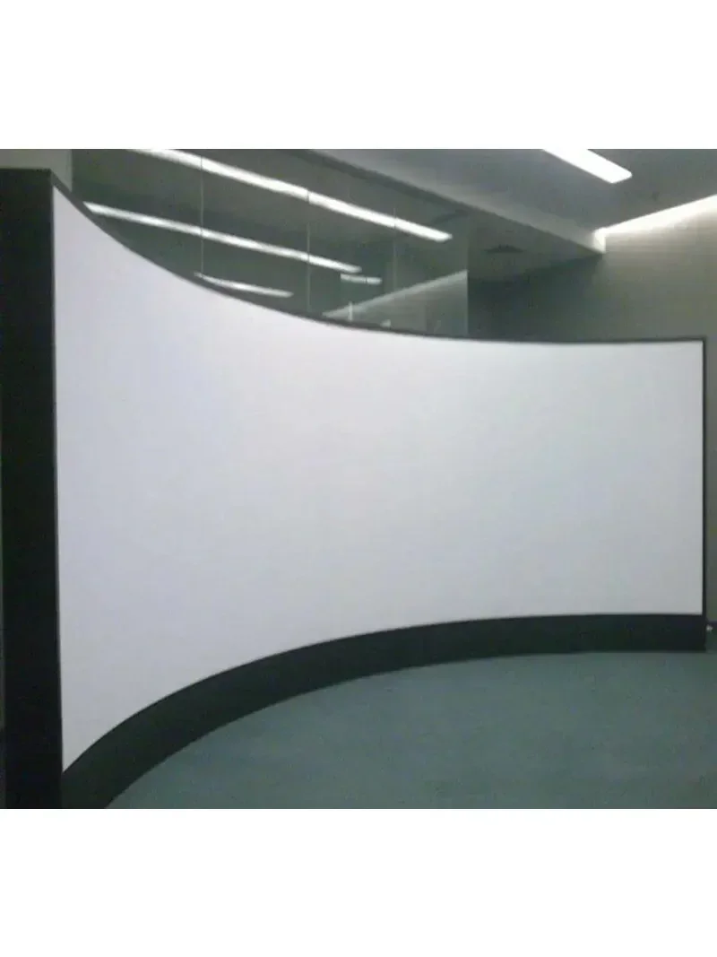 180 / 220  360 Degree Large Curved Projector Screen Cylindrical Projection  For Flight Simulator