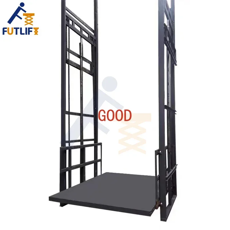 مصعد البضائع الصناعية السلع الكهربائية رفع مستودع الشحن مصعد منصة رفع البضائع الهيدروليكية لورشة العمل