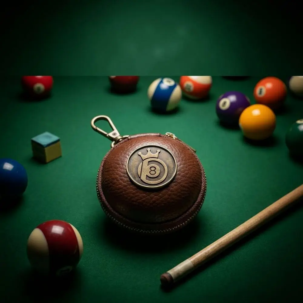 Hard Billiard Ball Organizer Case Clip On Storage Pouch Protective Holder For Snooker Pool Equipment