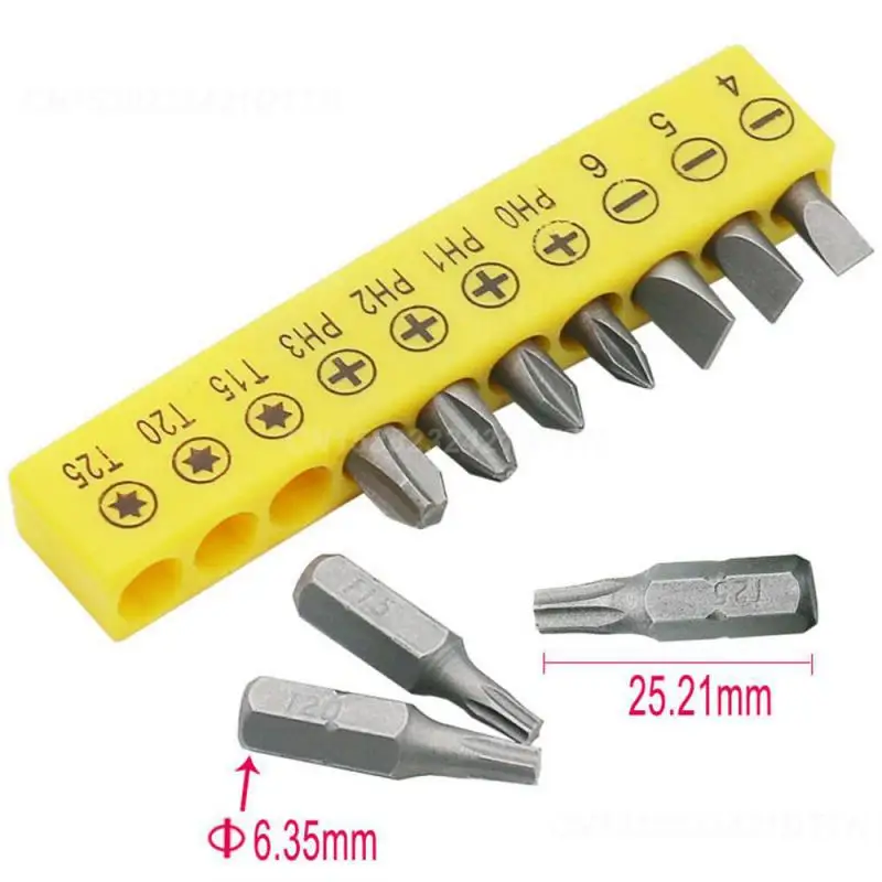 Screwdriver Bit Drill Set Spanner Screwdriver Black Screwdriver Bits Key Tool Repair Tools Socket Wrench Ratchet Spanner Steel