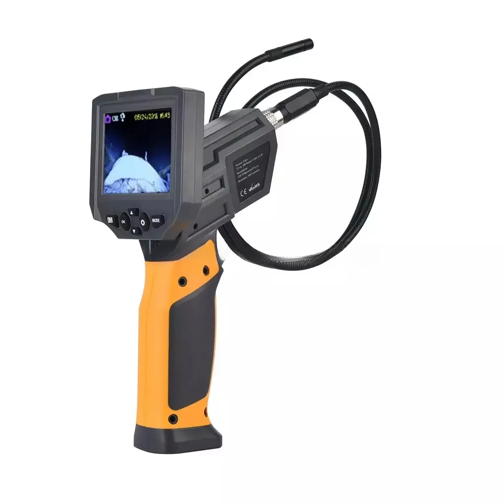 IP68 Waterproof 37/51mm Dual Lens 360 Degree Rotation Underwater Drainage Pipe Inspection Borescope Pan And Tilt camer