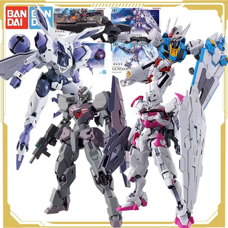 

Bandai Original GUNDAM Anime Figure HG 1/144 The Witch of Mercury Assembly Model Action Figure Toys for Boys Girls Kids Gift