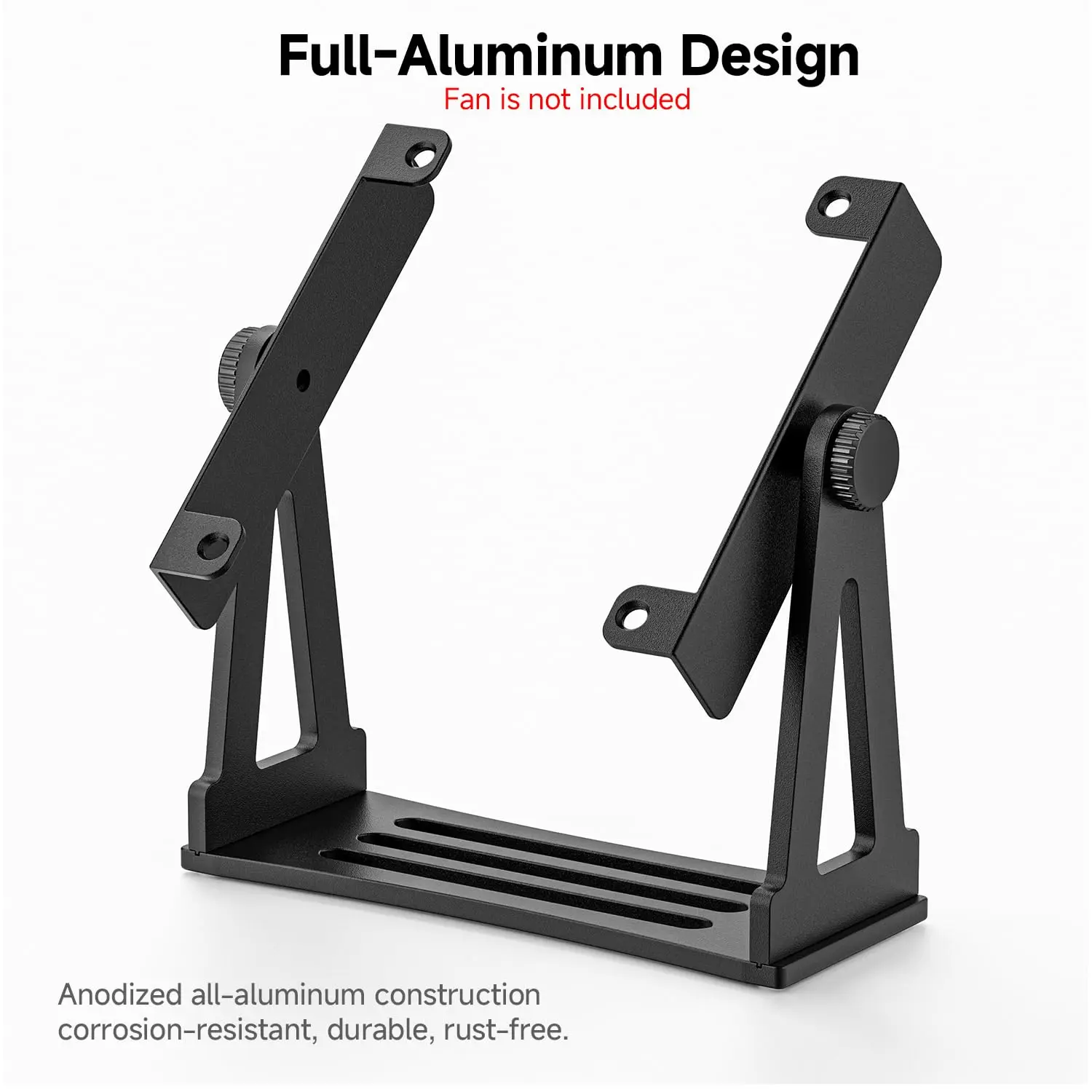 RGEEK Multi-Purpose Desk Fans Stand Mount 360 Degree Adjustable Rotating for 120mm PC Computer Cooling Fan