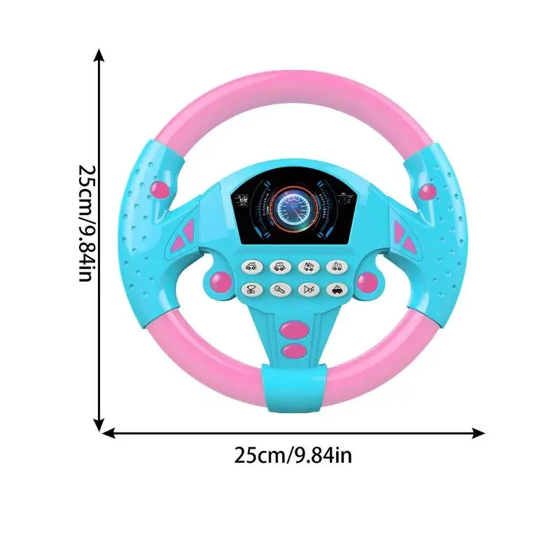 Kids Electric Steering Wheel Toy Funny Simulation Car Driving Toy With Sound And Light Musical Early Educational Gift for Kids