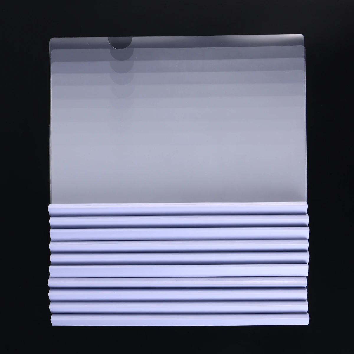 

10pcs A4 Transparent File Folder Sliding Bar Report Cover For Documents Papers Music Books School Office Organizer Binder Folder