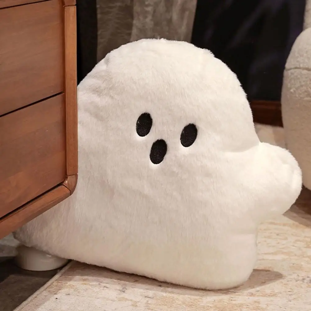 White Ghost Pillow Halloween Party Ghost Pillow Soft Fabric Plush Toy for Kids Washable Sofa Decoration Sleep Companion Kids