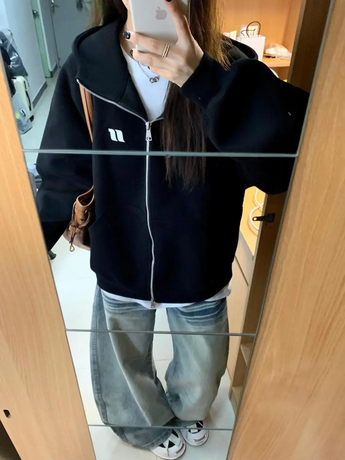 

Черная молния, открытый кардиган, толстовка с капюшоном, женская свободная ленивая толстовка большого размера, цветная тюнетная осень-зима, Новое поступление Teana Snow