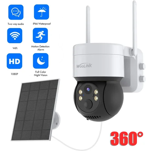 Cámara de seguridad inalámbrica de 4MP para exteriores, WiFi, cámara alimentada por batería Solar, cámara de vigilancia giratoria Pan/Tilt, protección del hogar 2,4G