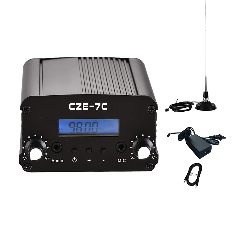 

CZE-7C 1/7W Wireless Aux Audio Stereo PLL FM Transmitter For Car Radio KIT