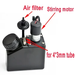 250ml UV Ink Cartridge Ink Tank with Stirring Motor Air Filter for DTF Printer for UV Printer  Stirring Motor Ink Sub Tank 1X