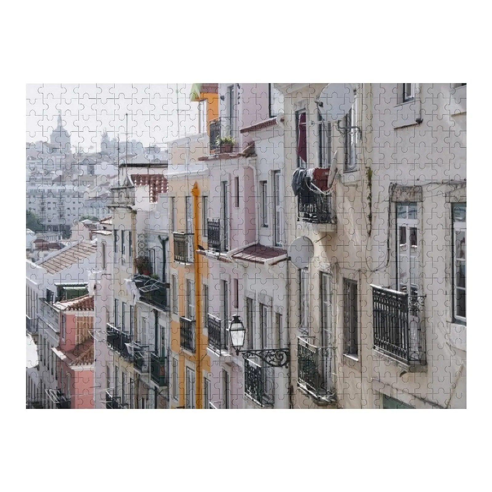 

Eternal Alfama - Lisbon Love Jigsaw Puzzle Diorama Accessories Customs With Photo Custom Name Wooden Toy Puzzle