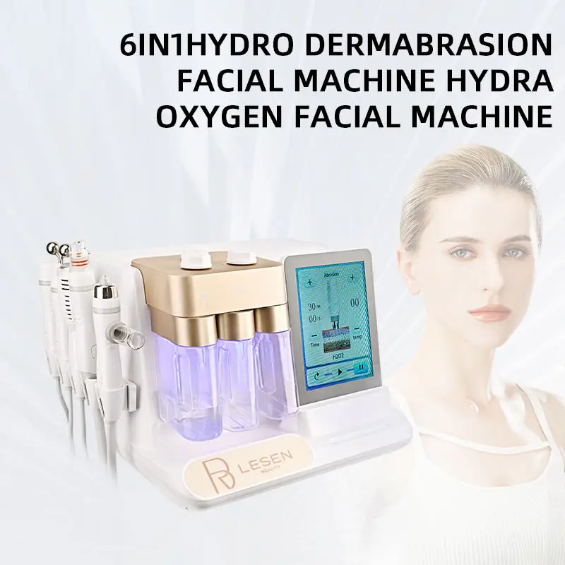 Newest 6 IN 1 Hydra Dermabrasion Facial Machine Professional Machine Hidrifting Peeling Hydrofacial Machine