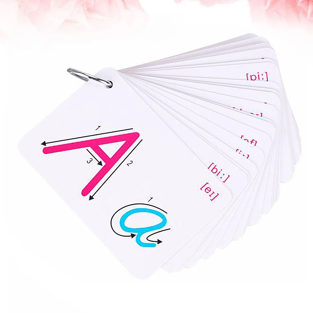 2Sets Abc Brief Kleurrijke Dubbelzijdig 26 Letter Engels Kaarten Educatief Kinderen Geletterdheid Leren Spelling Kaart Woordenschat