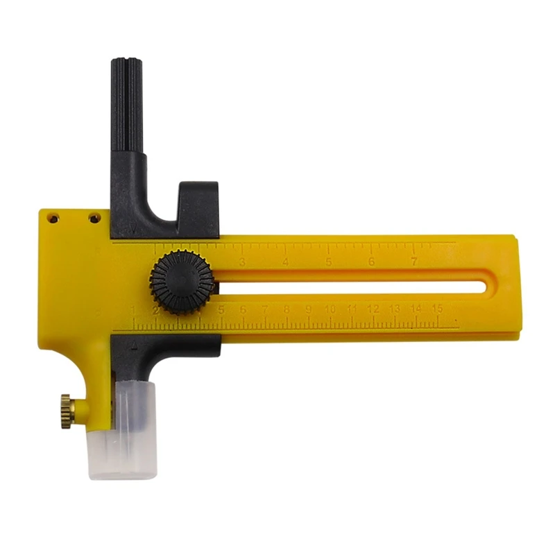 Compass Circle Cutter with Ratchet Handle Circle Cutter for Birthday Card Making Paper Fabric Crafts DIY Scrapbooking