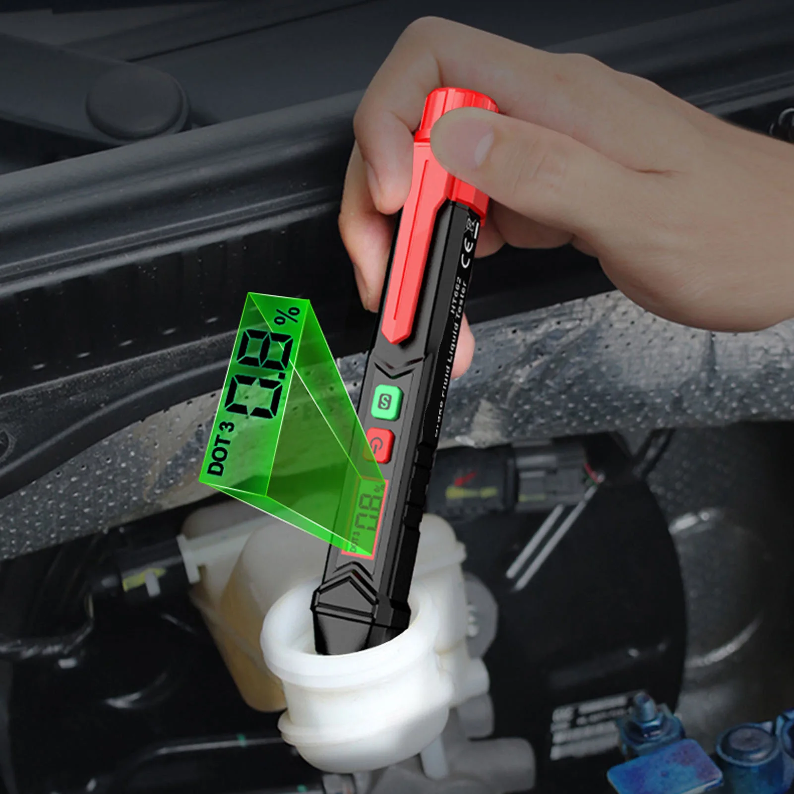 Brake Fluid Liquid Tester Pen Oil Moisture Detector Vehicle Automotive Diagnostic Test Tool