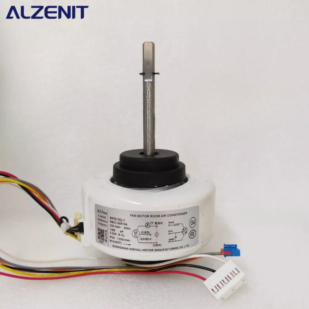 New AC Fan Motor RPG15C-1 For Samsung Air Conditioner Indoor Unit 220-240V 50Hz 19W 1300r/min DB31-00619A Conditioning Parts