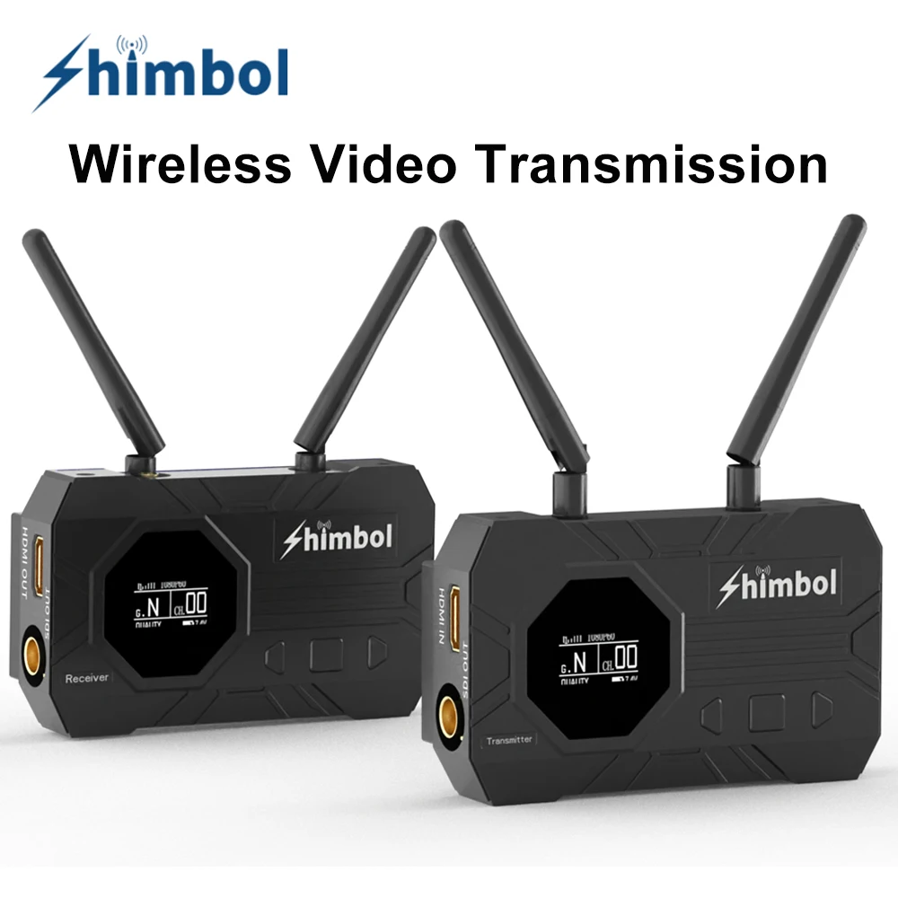 

SHIMBOL ZO1000 Full HD Wireless Video Transmission System SDI HDMI-compatible 1000FT Transmitter Receiver for Camera PC Monitor