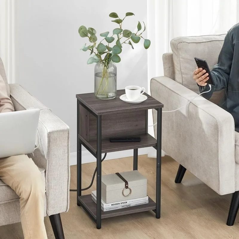 

American modern simple side few living room sofa square side cabinet wrought iron home bedroom bedside tables corner
