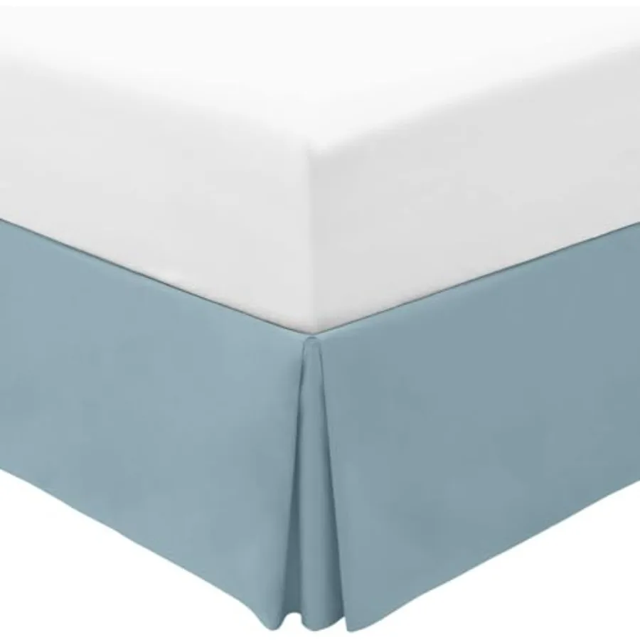 

Bed Skirt Size - Bed Skirting - 15-Inch Tailored Drop Pleated Dust Ruffle - Hotel Luxury Bedding - Wrinkle, Fade, Stain Resista