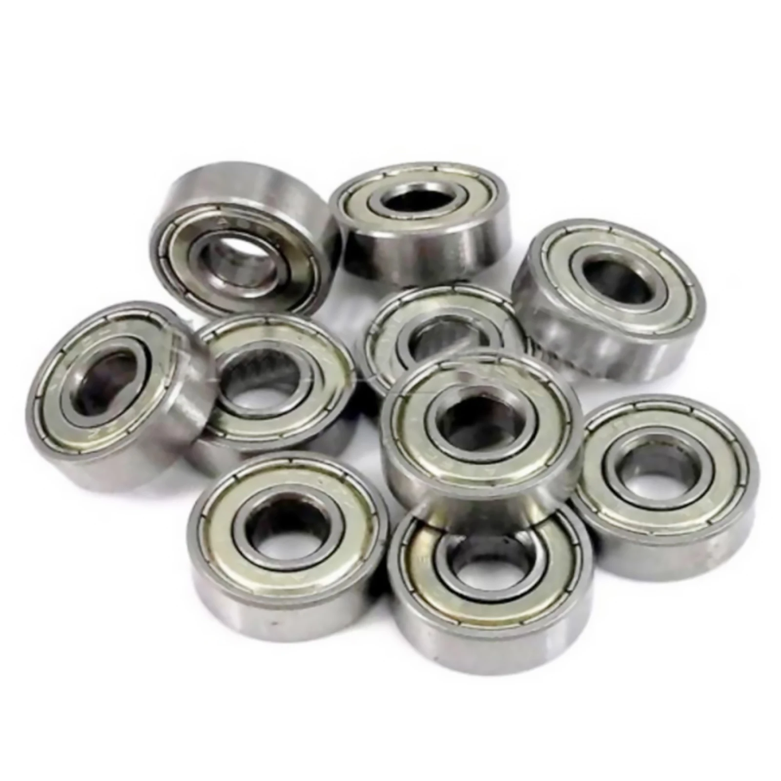608ZZ Ball Bearing 10Pcs Carbon Steel 8mm x 22mm x 7mm Double Shielded Deep Groove for Skateboard Roller