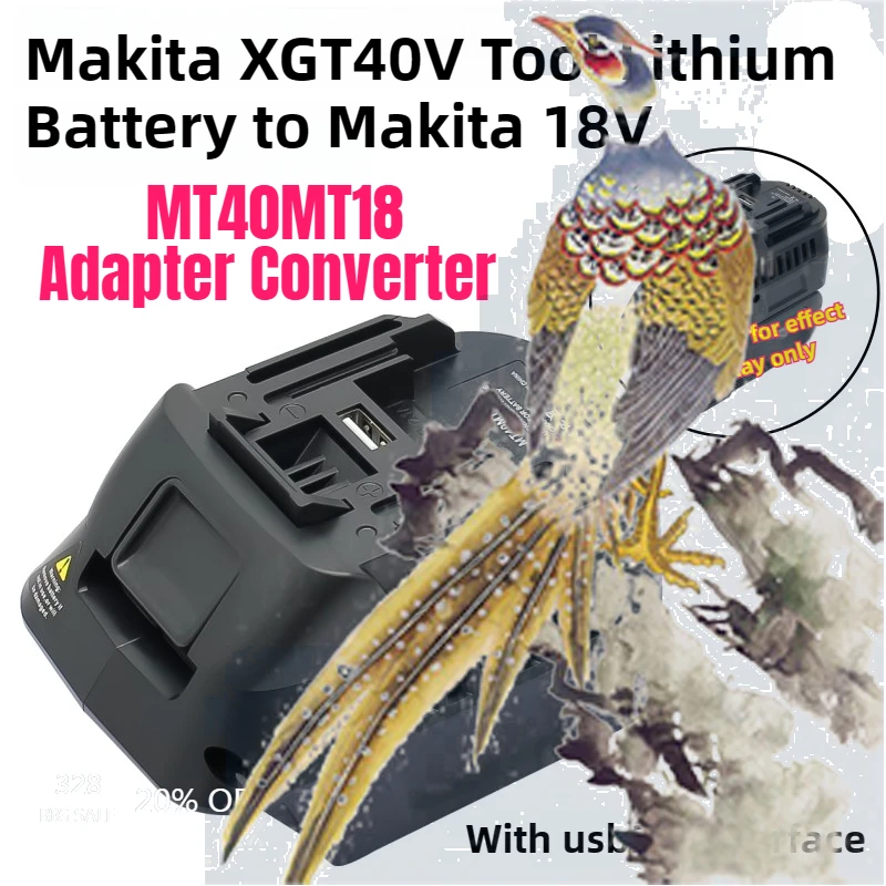 

【Fast Delivery】For Makita 40V Batteries For Makita 18V Battery Cordless Power Tools MT40MT18 Battery Adapter Converter